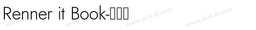 Renner it Book字体转换
